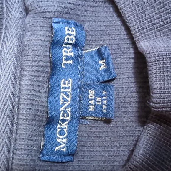 McKenzie Tribe Long Sleeve Crew Neck Sweatshirt Size Medium Made in Italy Purple - Picture 3 of 9